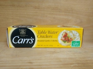 카스 테이블워터 마늘 허브 크래커 (Carr&#039;s Table Water Cracker Baked with roasted garlic &amp;herbs)125g