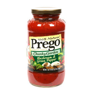 프레고 청키가든 머쉬룸 앤 그린페퍼 파스타 소스(Prego Chunky Garden Mushroom &amp; Green pepper)673g