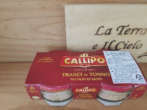 칼리포 올리브오일 황다랑어 참치 160g (CALLIPO Tranci di Tonno All&quot;di Oliva) 160g(80g+2)